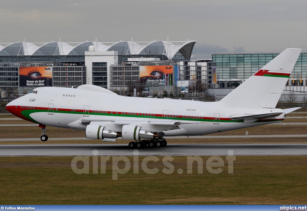 A4O-SO, Boeing 747-SP, Oman Royal Flight