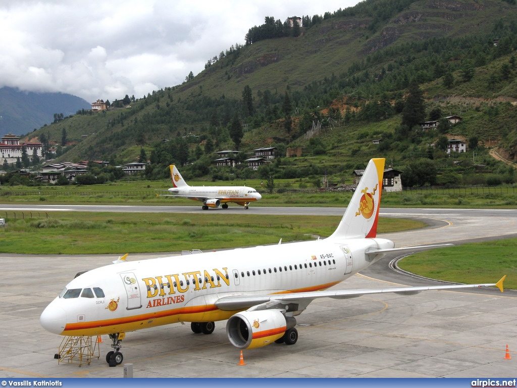 A5-BAC, Airbus A319-100, Bhutan Airlines