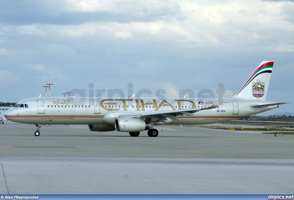 A6-AEA, Airbus A321-200, Etihad Airways