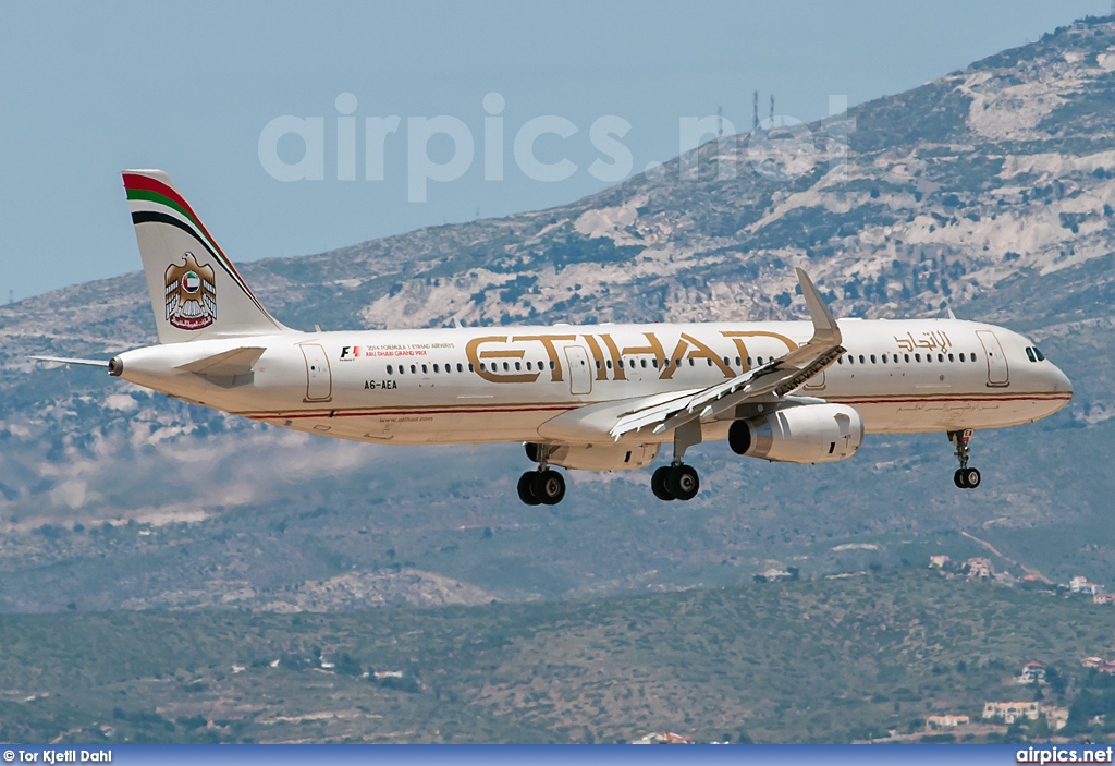 A6-AEA, Airbus A321-200, Etihad Airways