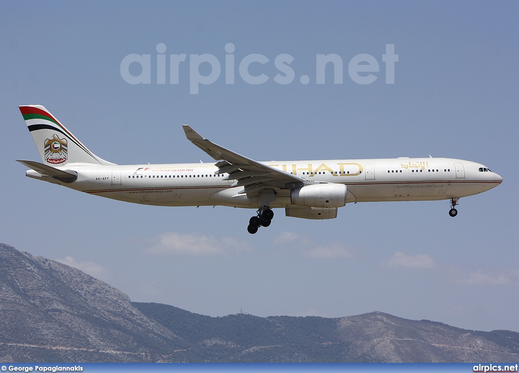 A6-AFF, Airbus A330-300, Etihad Airways