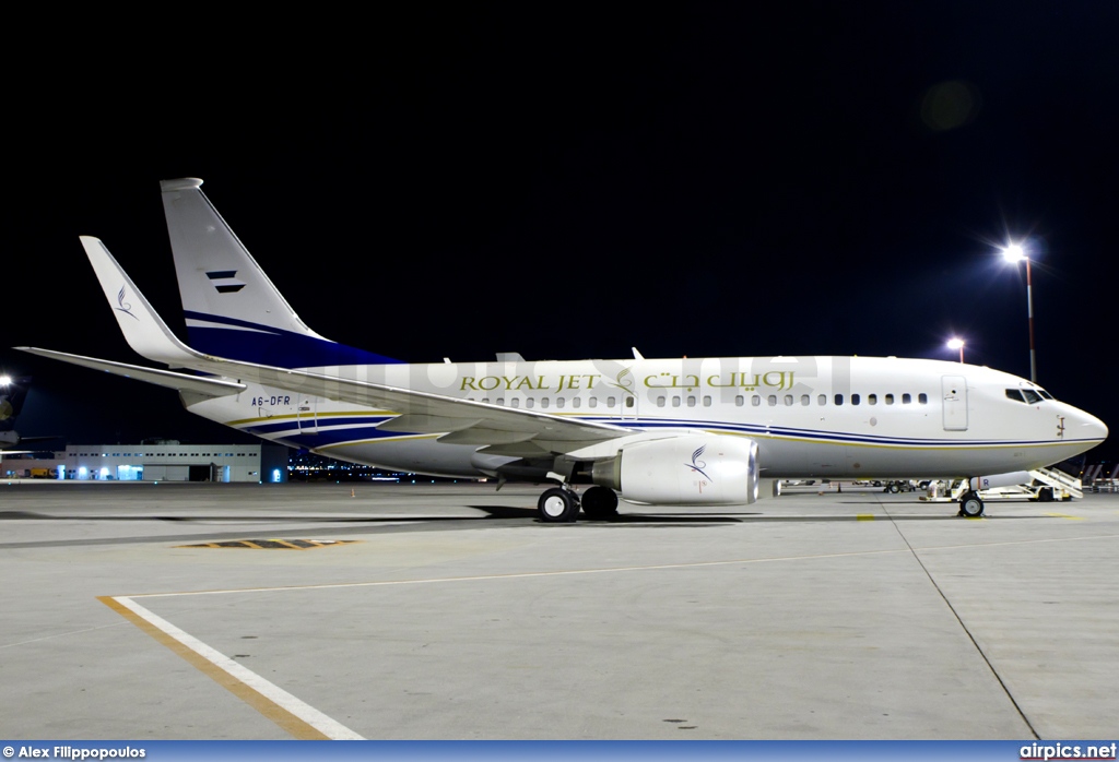 A6-DFR, Boeing 737-700/BBJ, Royal Jet