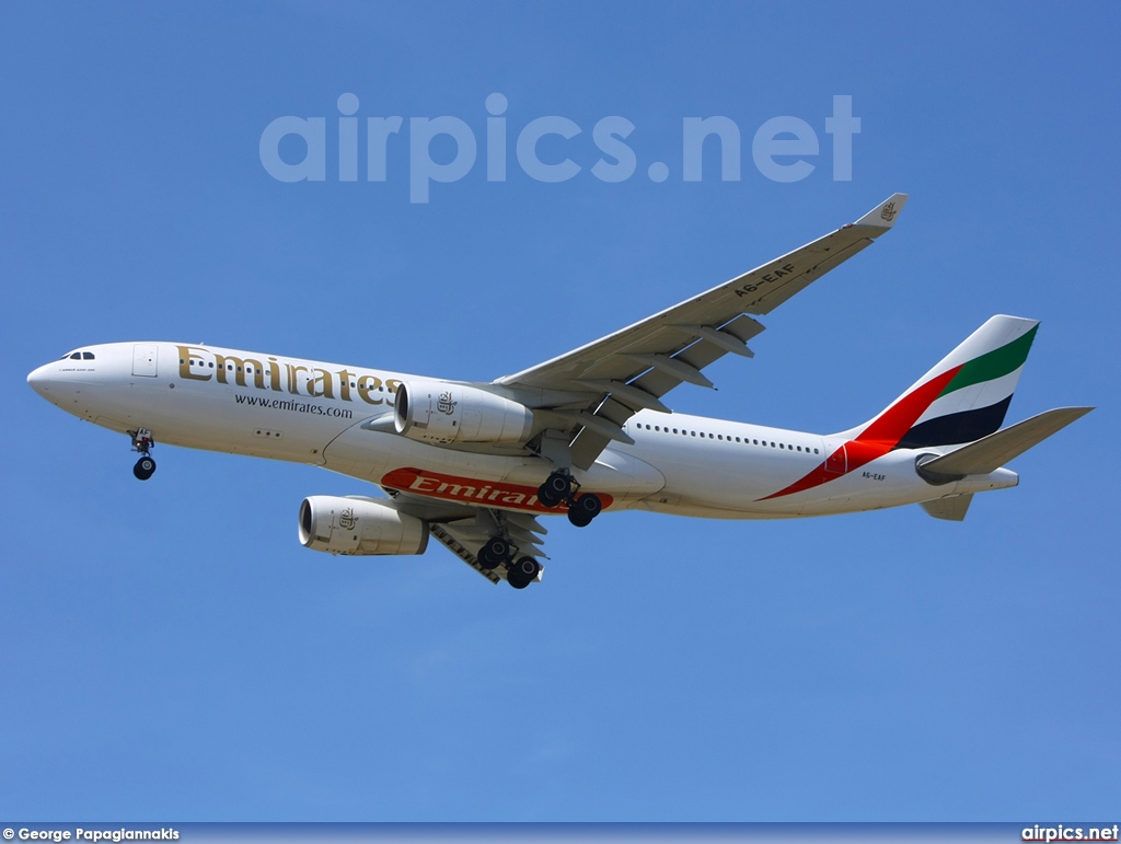 A6-EAF, Airbus A330-200, Emirates