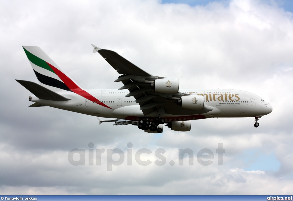 A6-EDF, Airbus A380-800, Emirates