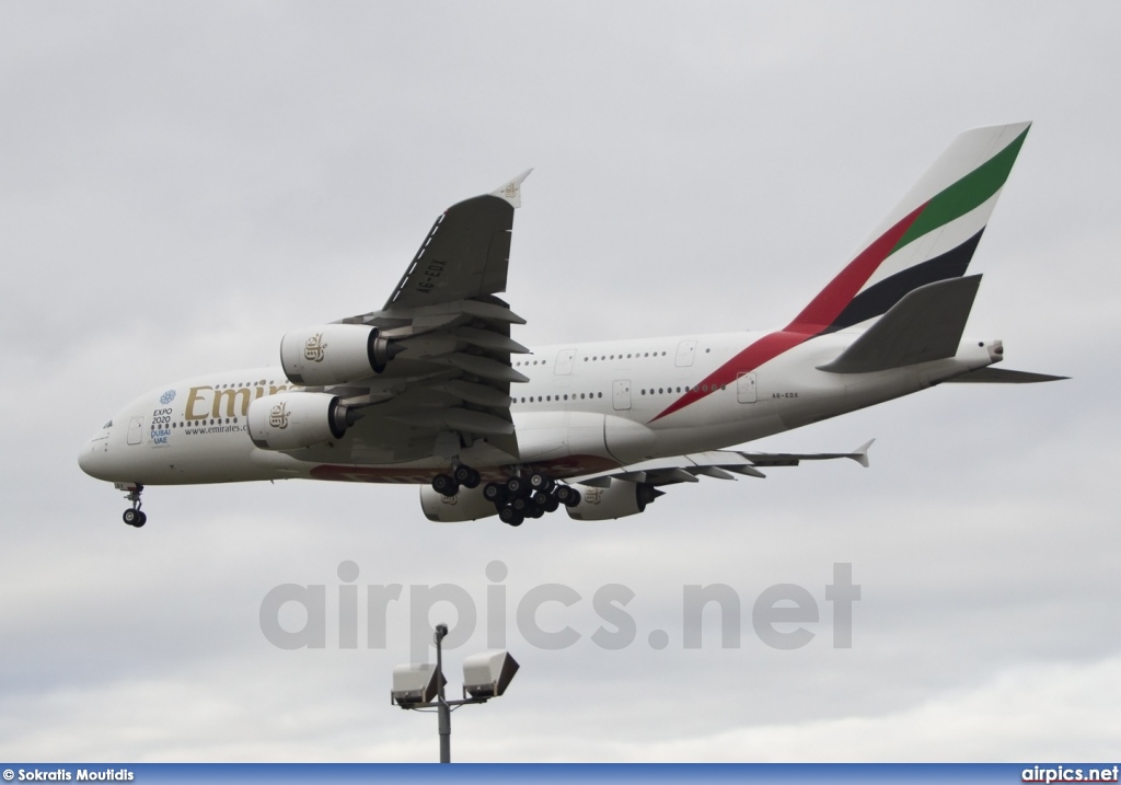 A6-EDX, Airbus A380-800, Emirates