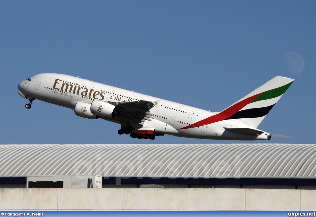 A6-EEG, Airbus A380-800, Emirates