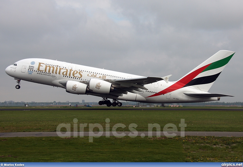 A6-EER, Airbus A380-800, Emirates