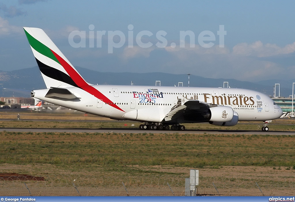 A6-EET, Airbus A380-800, Emirates