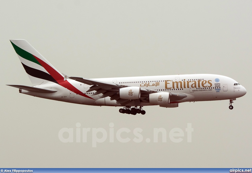 A6-EEX, Airbus A380-800, Emirates
