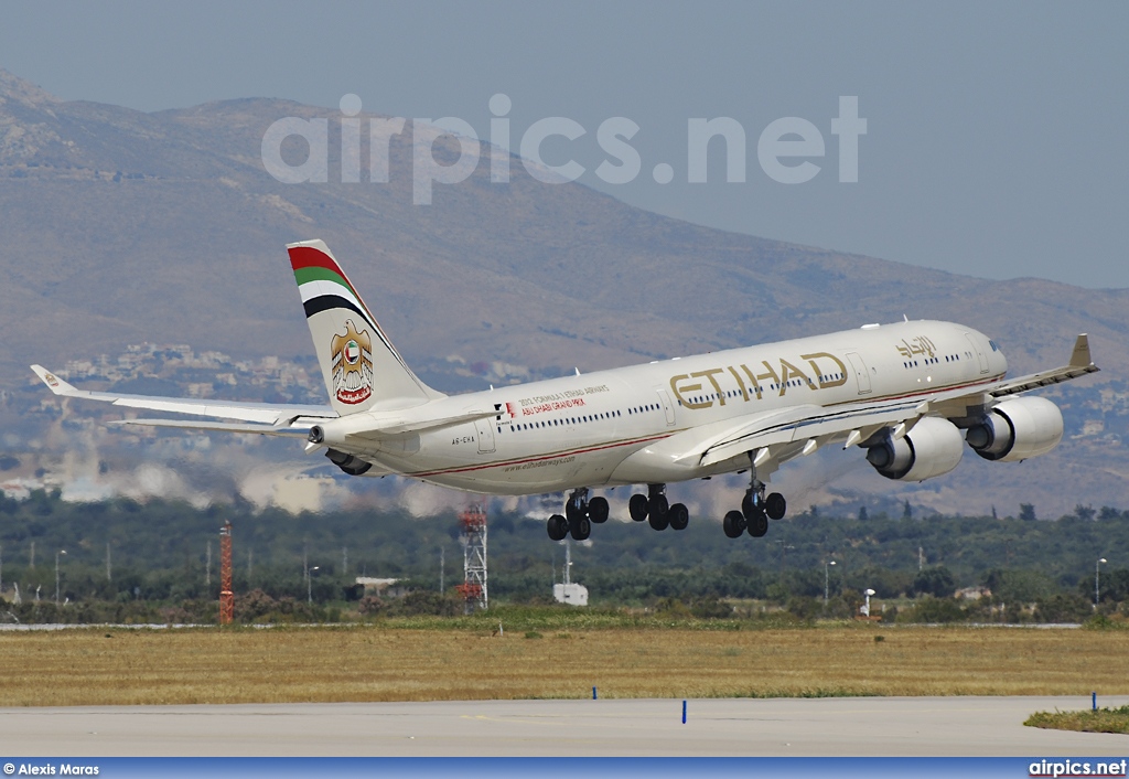 A6-EHA, Airbus A340-500, Etihad Airways