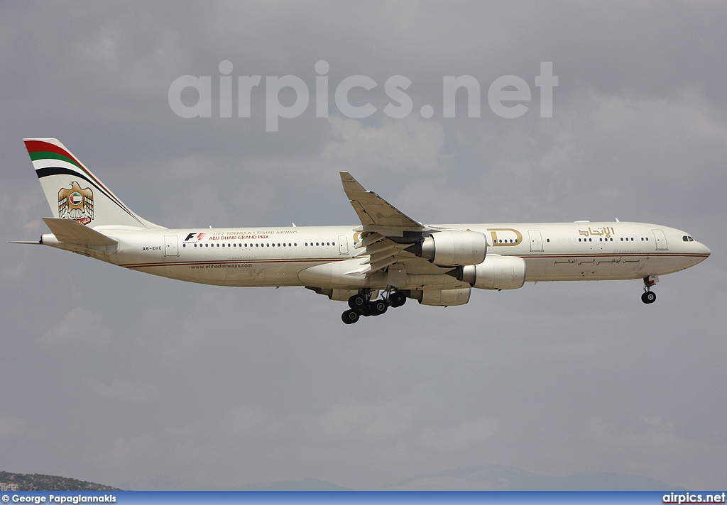 A6-EHC, Airbus A340-500, Etihad Airways