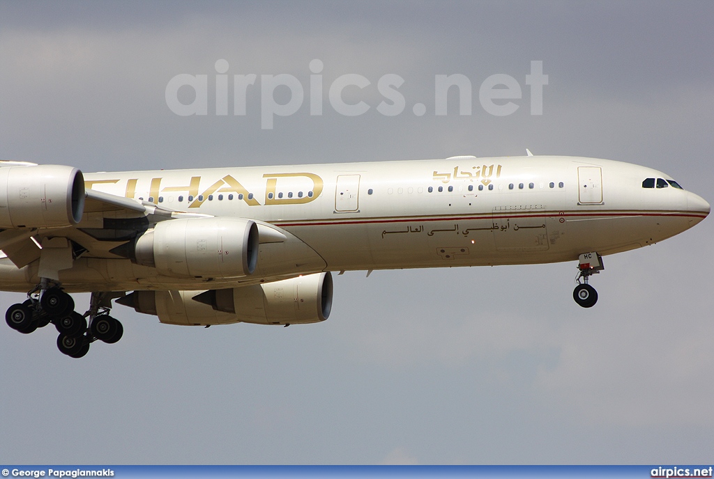 A6-EHC, Airbus A340-500, Etihad Airways