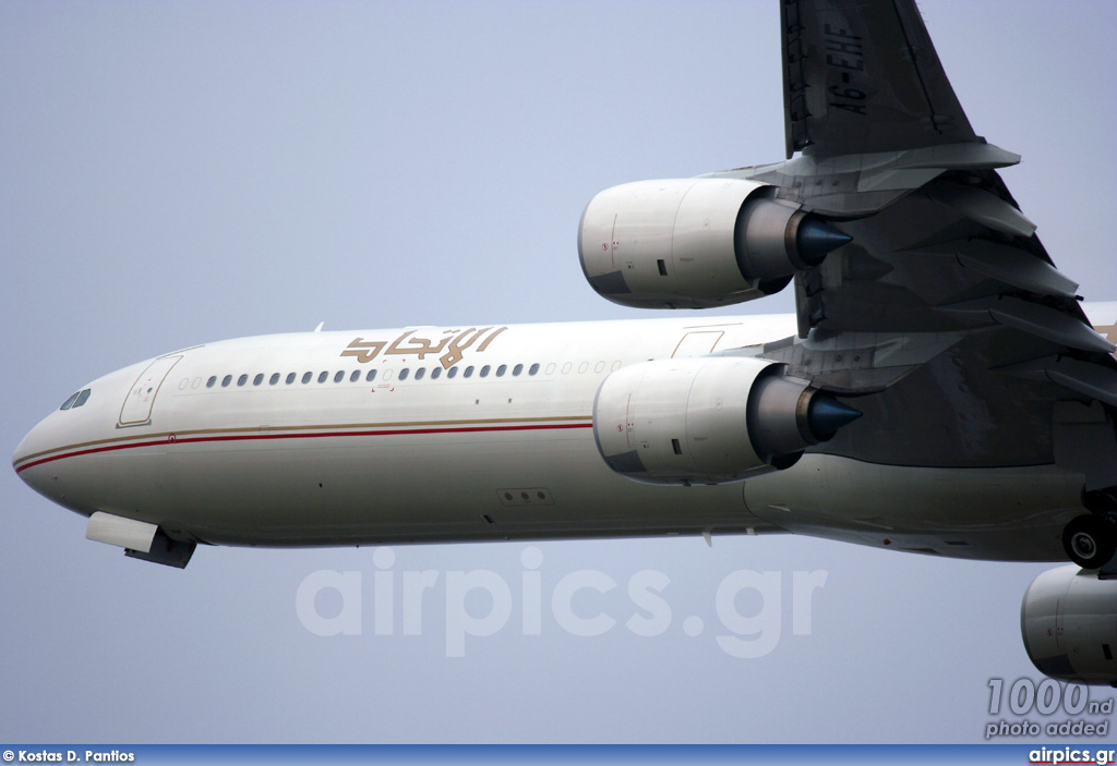 A6-EHF, Airbus A340-600, Etihad Airways