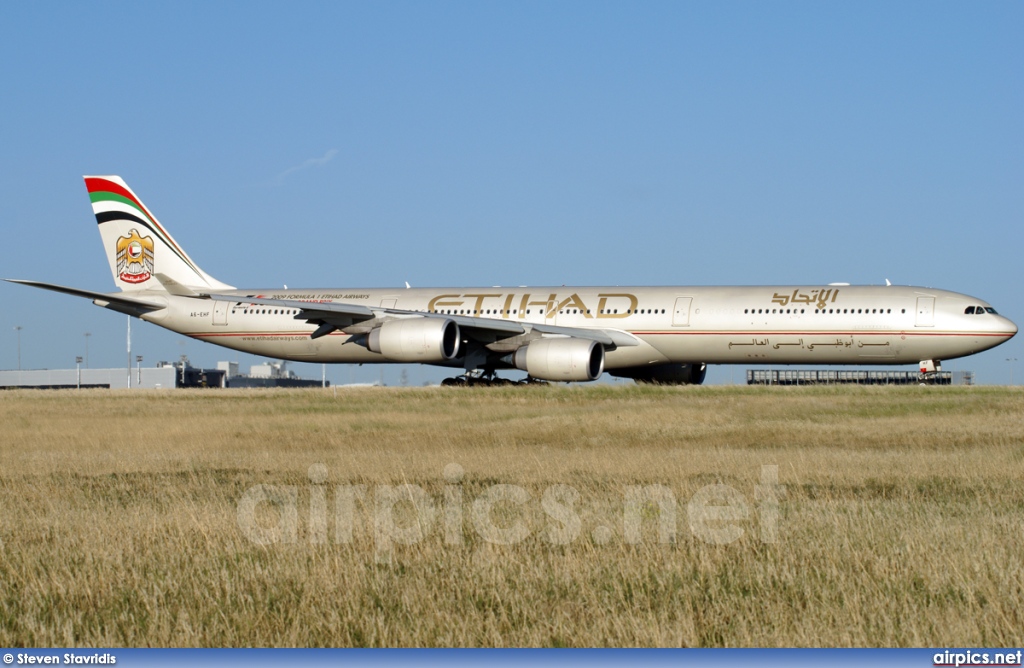 A6-EHF, Airbus A340-600, Etihad Airways