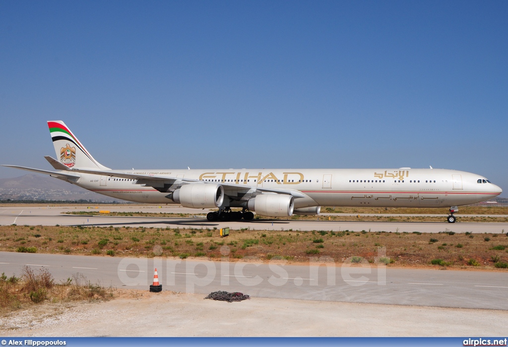 A6-EHF, Airbus A340-600, Etihad Airways