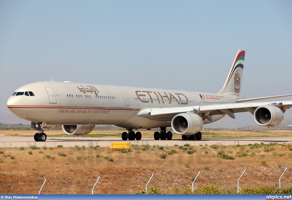 A6-EHF, Airbus A340-600, Etihad Airways