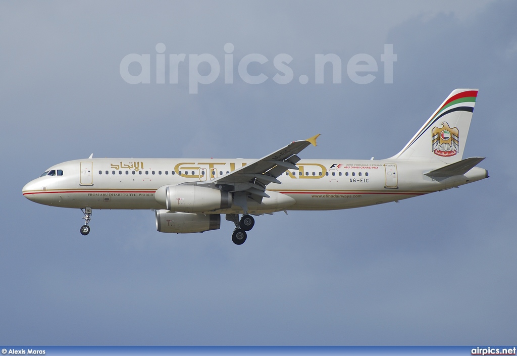 A6-EIC, Airbus A320-200, Etihad Airways