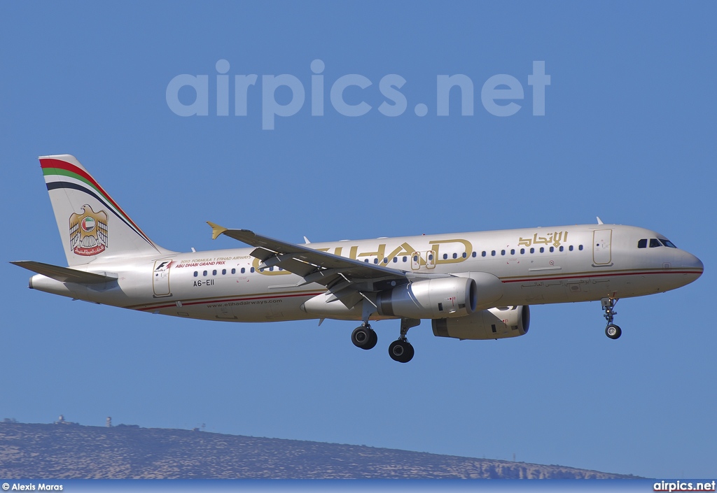 A6-EII, Airbus A320-200, Etihad Airways