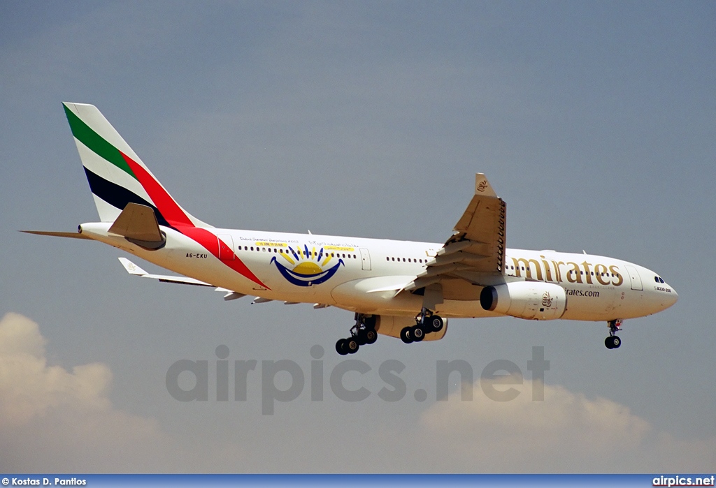 A6-EKU, Airbus A330-200, Emirates