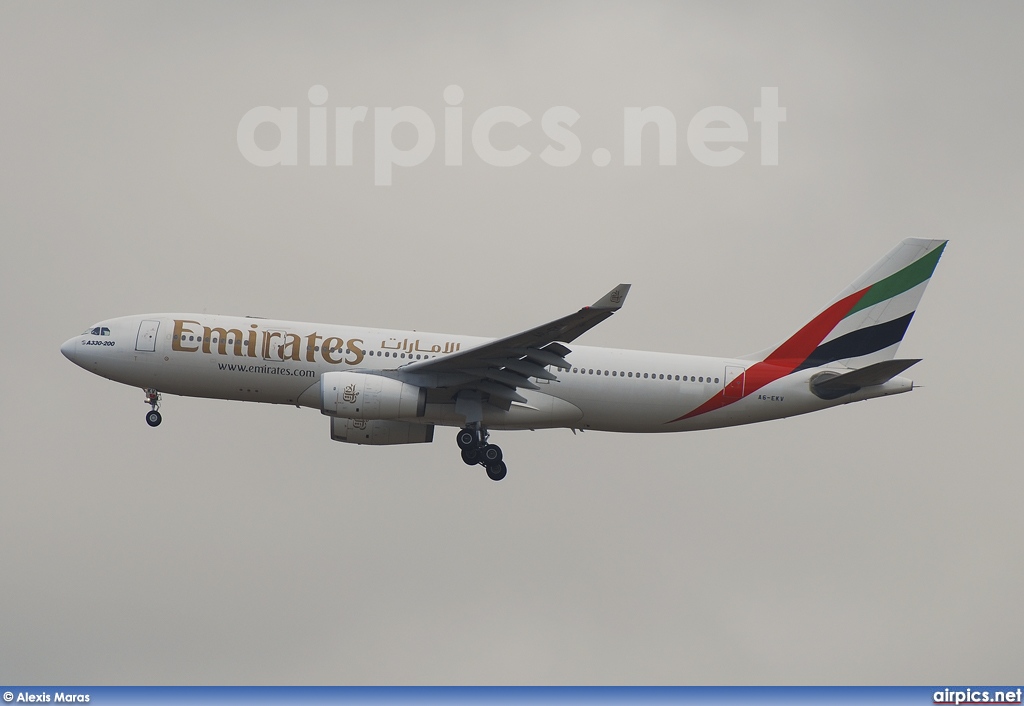 A6-EKV, Airbus A330-200, Emirates