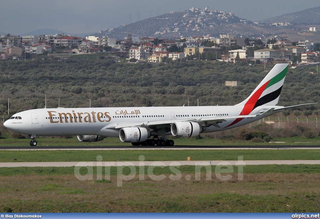 A6-ERB, Airbus A340-500, Emirates