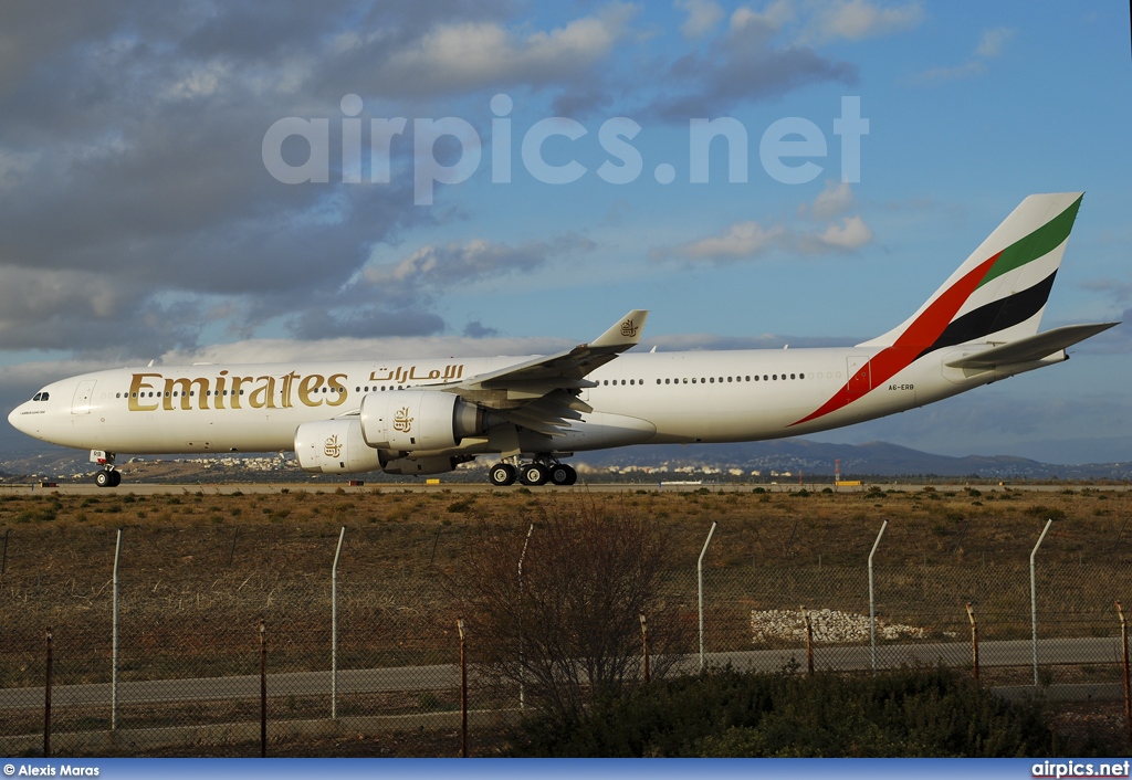 A6-ERB, Airbus A340-500, Emirates