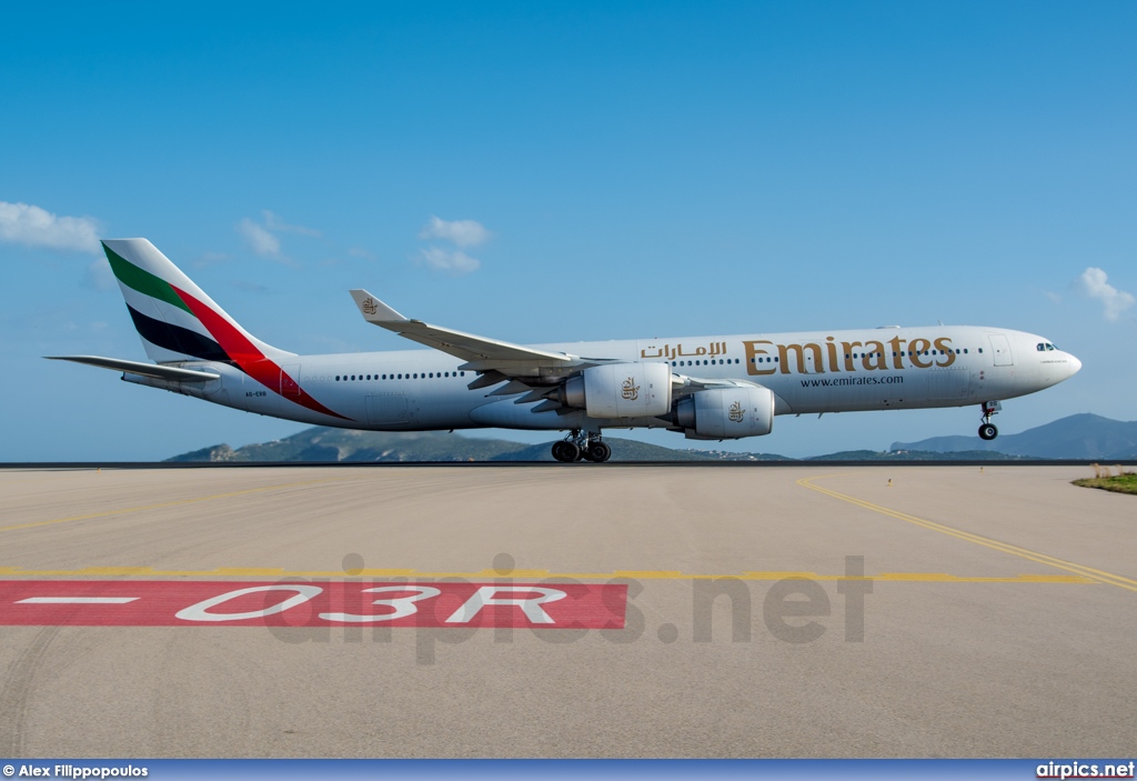 A6-ERB, Airbus A340-500, Emirates