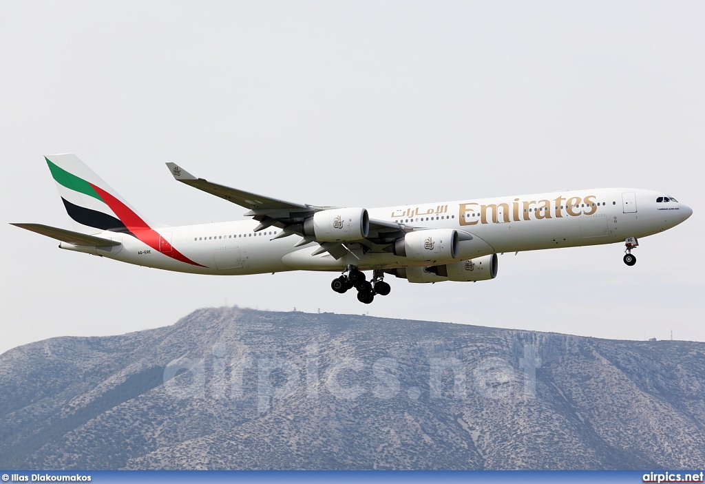 A6-ERE, Airbus A340-500, Emirates