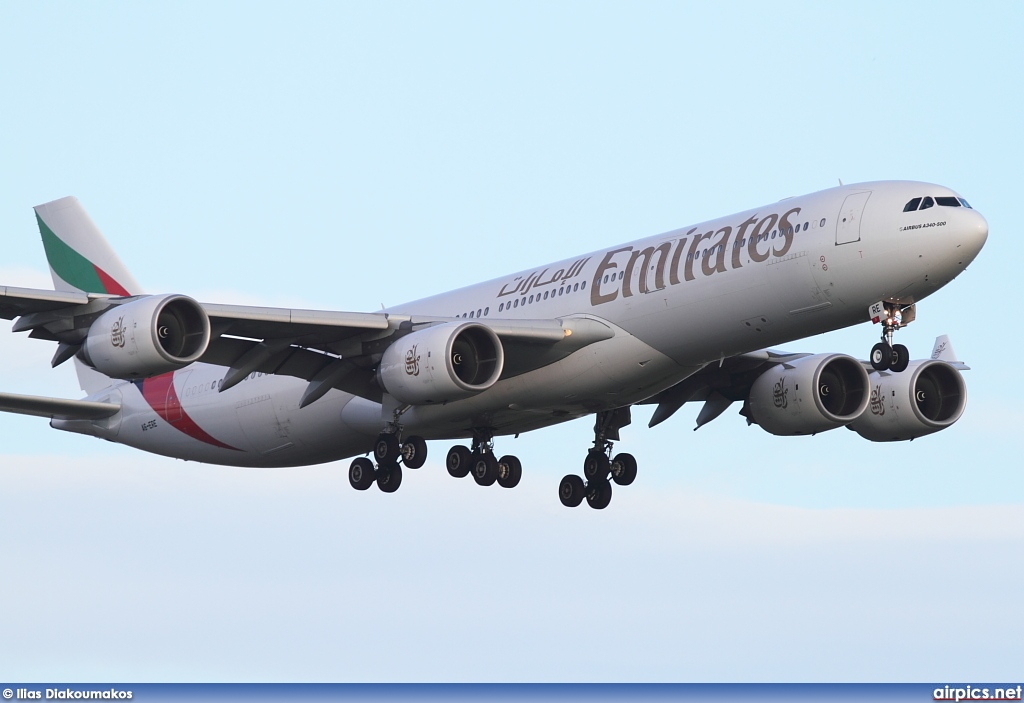 A6-ERE, Airbus A340-500, Emirates