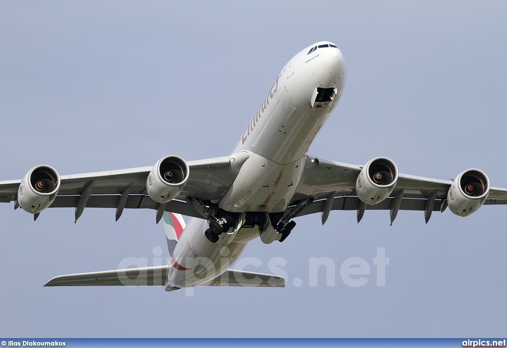 A6-ERF, Airbus A340-500, Emirates