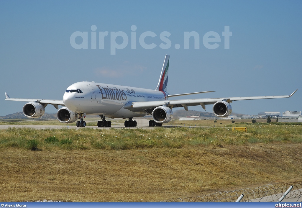 A6-ERF, Airbus A340-500, Emirates