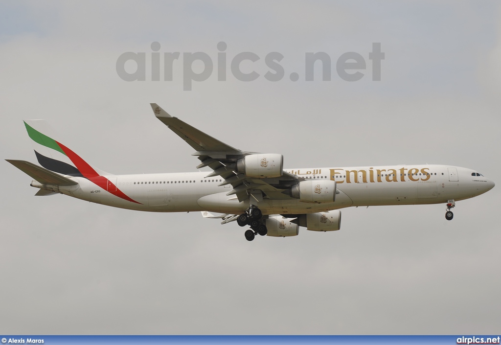 A6-ERG, Airbus A340-500, Emirates