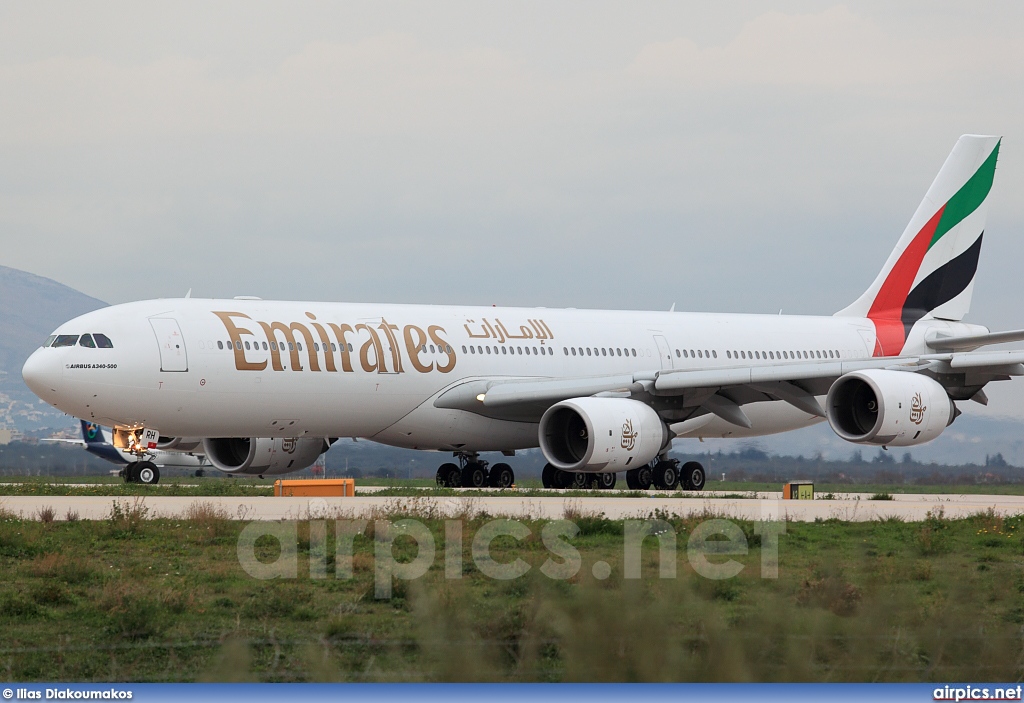 A6-ERH, Airbus A340-500, Emirates