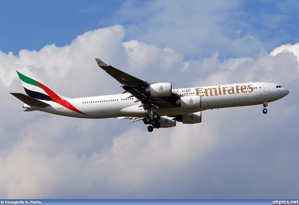 A6-ERH, Airbus A340-500, Emirates