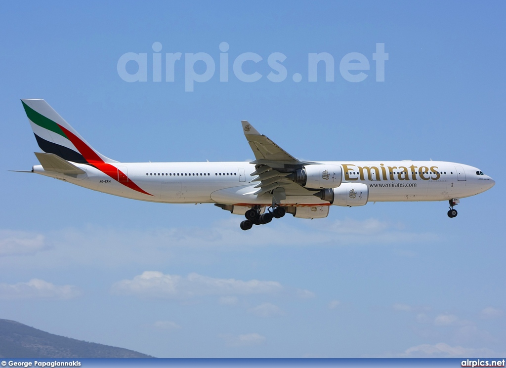 A6-ERH, Airbus A340-500, Emirates