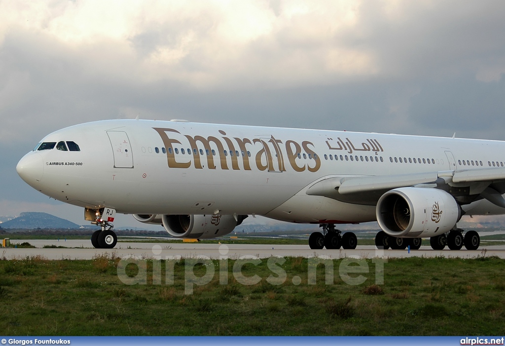 A6-ERJ, Airbus A340-500, Emirates