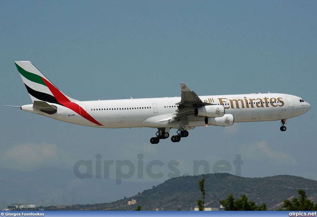 A6-ERQ, Airbus A340-300, Emirates