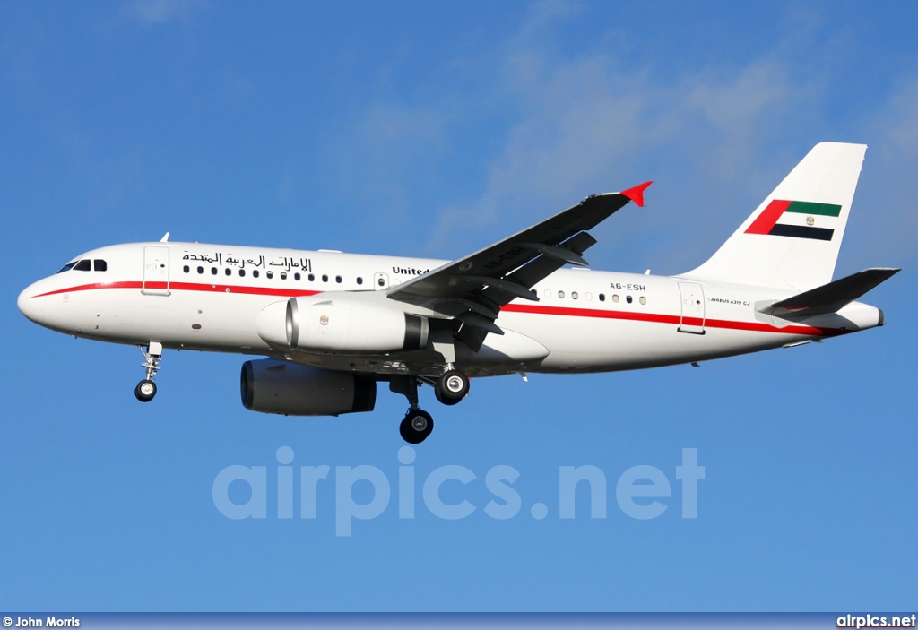 A6-ESH, Airbus A319-100CJ, United Arab Emirates