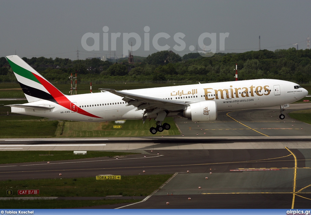 A6-EWG, Boeing 777-200LR, Emirates