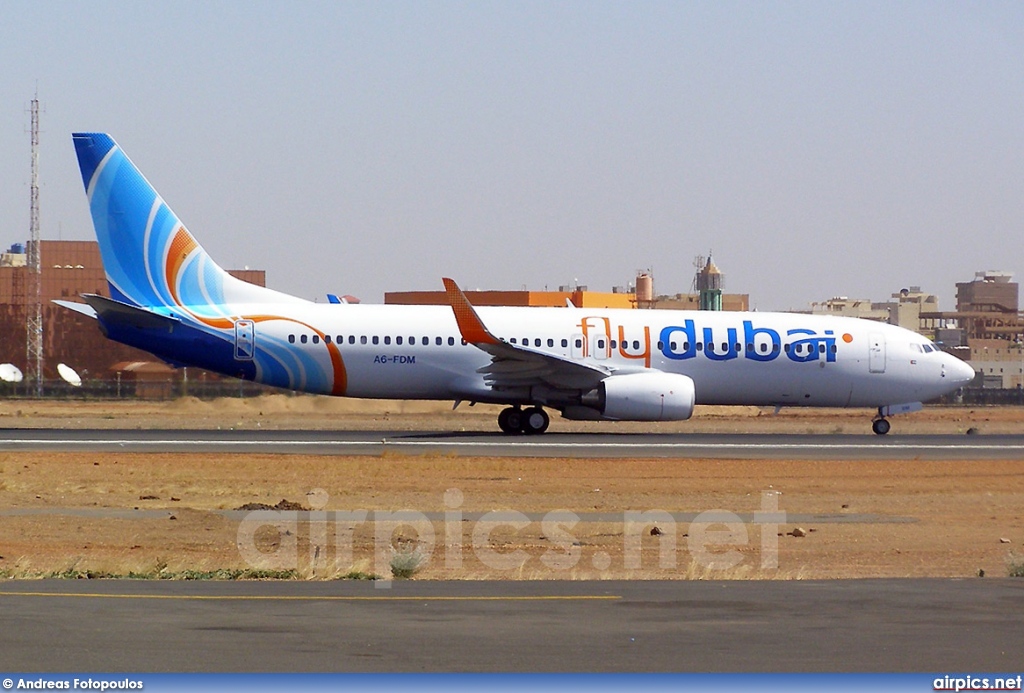 A6-FDM, Boeing 737-800, Fly Dubai