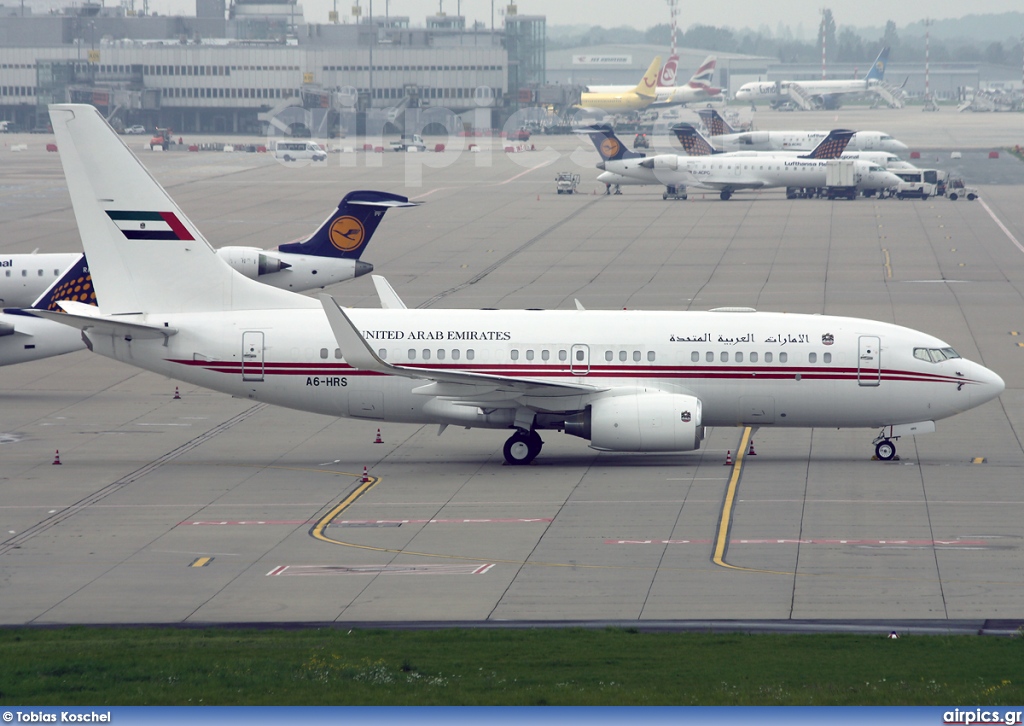 A6-HRS, Boeing 737-700/BBJ, United Arab Emirates