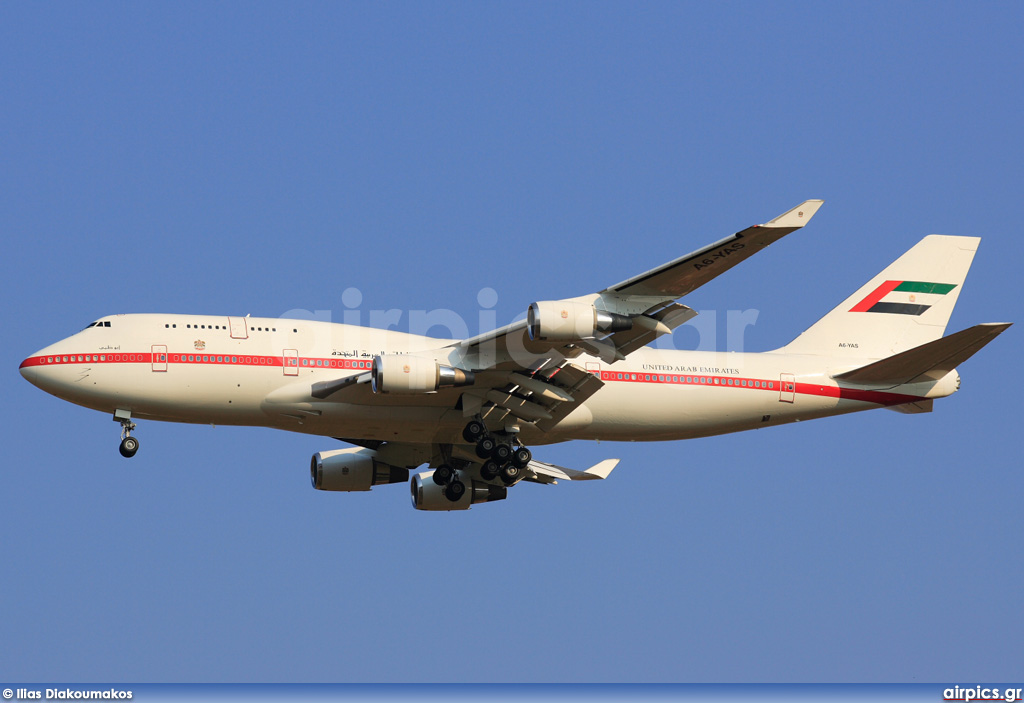 A6-YAS, Boeing 747-400, United Arab Emirates