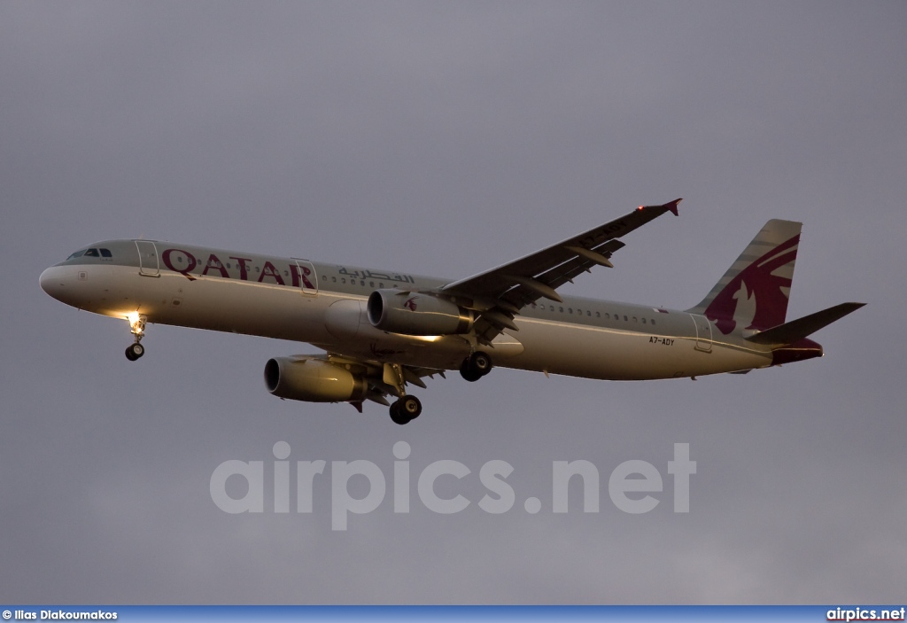 A7-ADY, Airbus A321-200, Qatar Airways