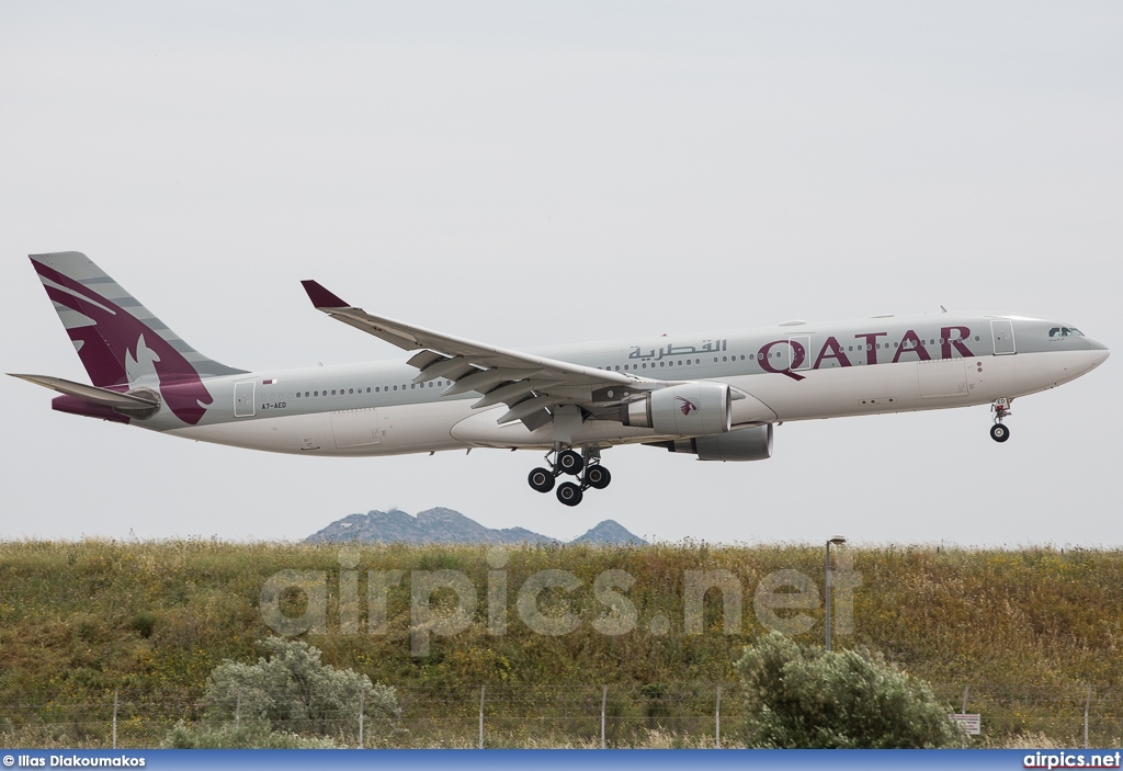 A7-AED, Airbus A330-300, Qatar Airways