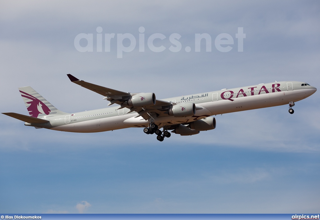 A7-AGA, Airbus A340-600, Qatar Airways