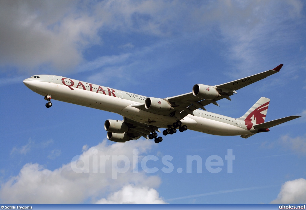 A7-AGB, Airbus A340-600, Qatar Airways