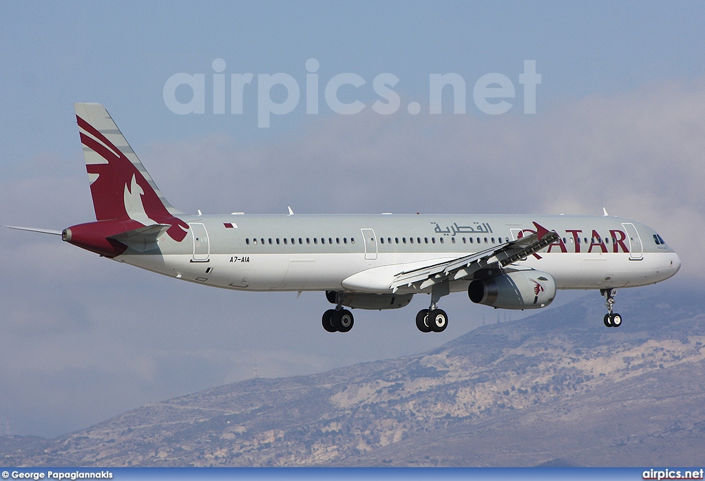 A7-AIA, Airbus A321-200, Qatar Airways