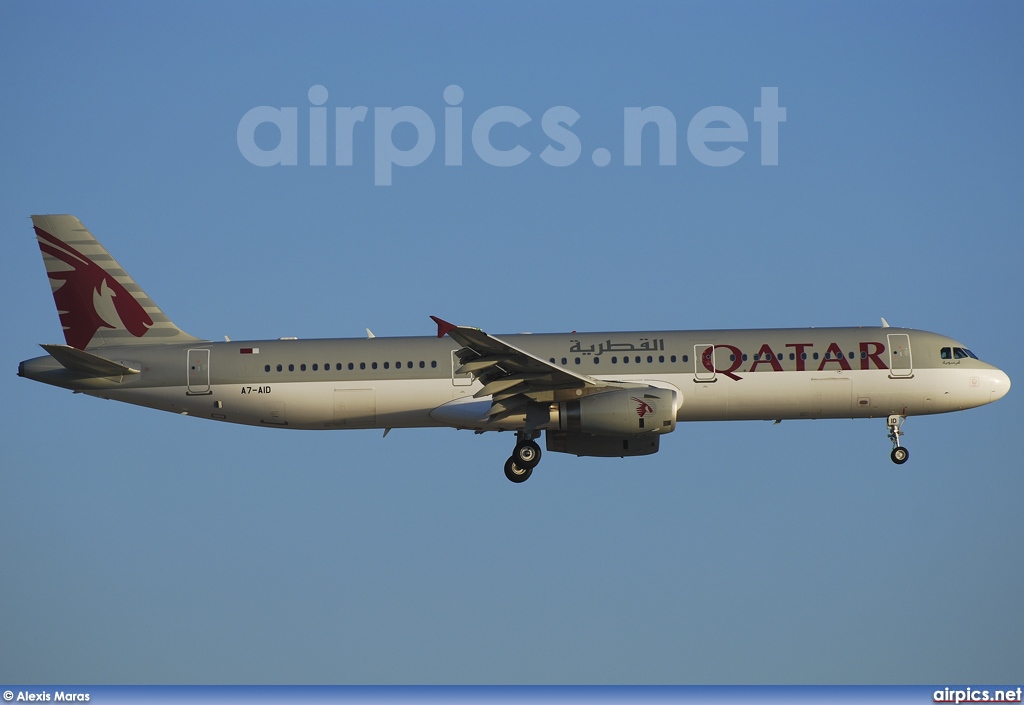 A7-AID, Airbus A321-200, Qatar Airways