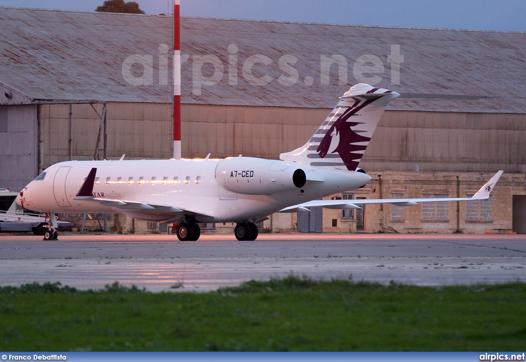 A7-CED, Bombardier Global 5000, Qatar Executive