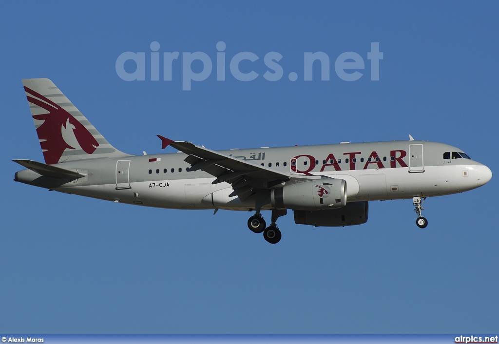 A7-CJA, Airbus A319-100LR, Qatar Airways